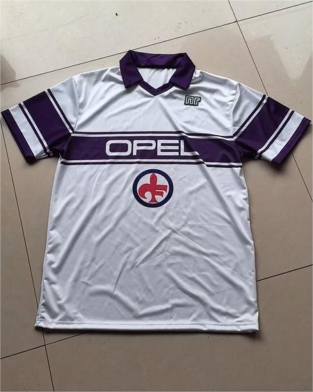 AAA Quality Fiorentina 84/85 Away White Soccer Jersey